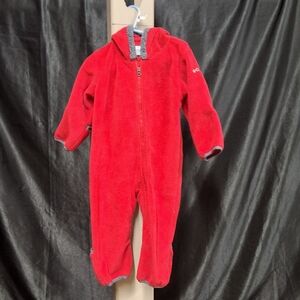 Columbia Red and Gray Baby Sweater